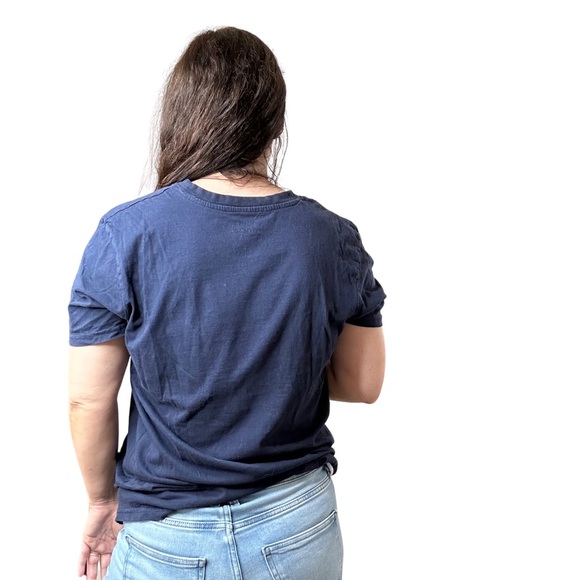 Home of the Brave Patriotic Navy Blue T-shirt Large - Picture 2 of 4